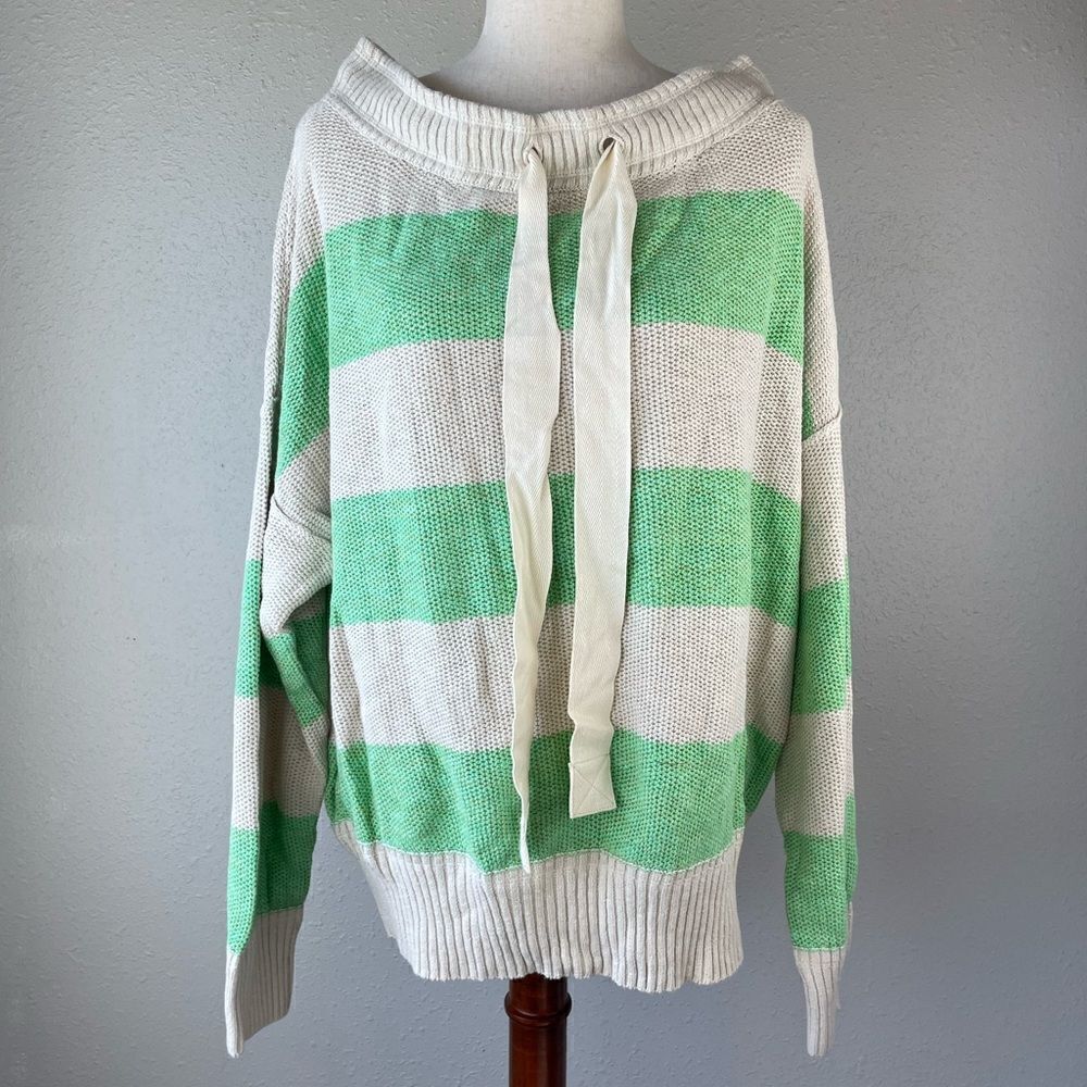 NWT Free People Linen Blend Oversized Sweater Size L